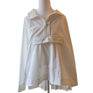 White Athleta Sojourn Pullover 1/4 Zip Size XS